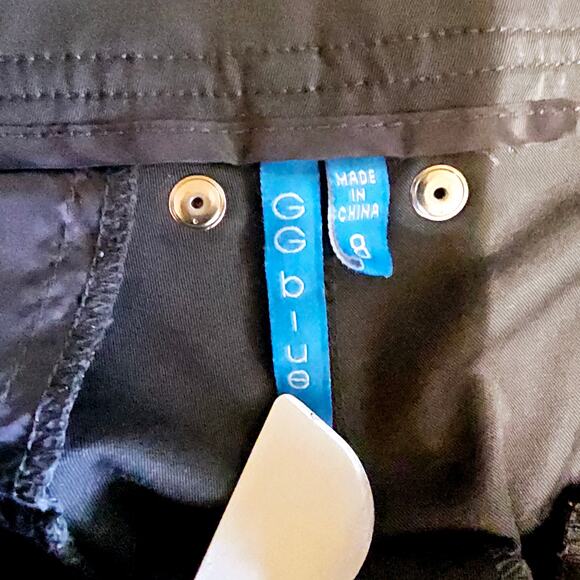 GG Blue Black Golf Athletic Capri Pants with Pockets Women's Size 8 3219 - Picture 4 of 6